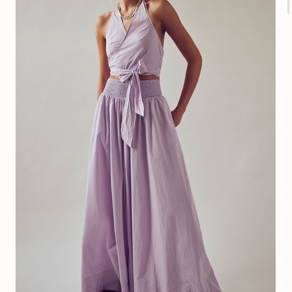 SOLD Free People Soft Orchid Pink Rose Paloma Set - Picture 1 of 5
